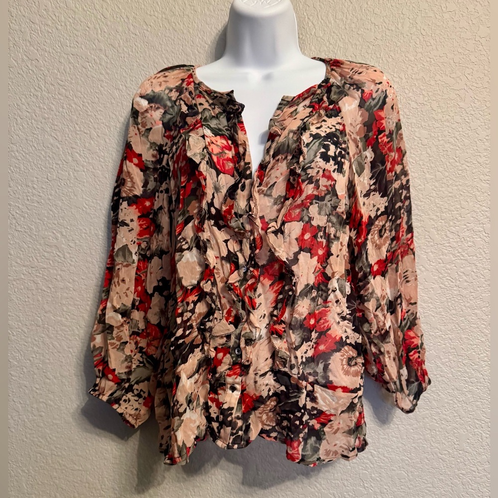 Joie Women’s Silk Floral Blouse S